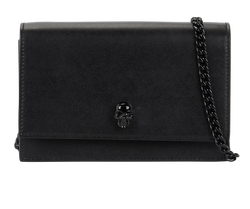Mini Skull Crossbody, Leather, Black, 613088 494885, DB, 3*